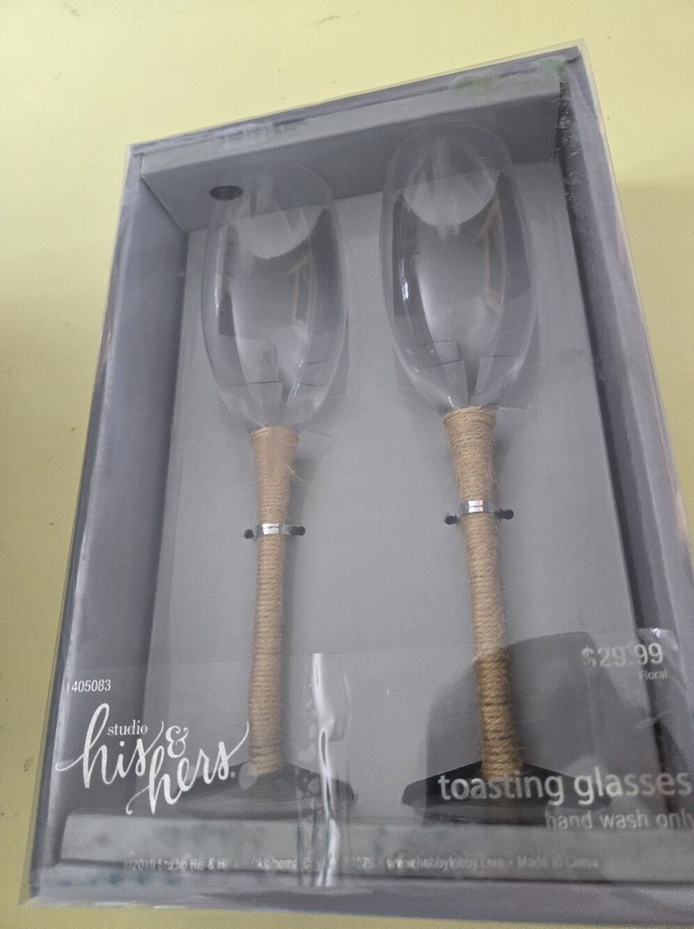 His and Hers Toasting Glasses New
